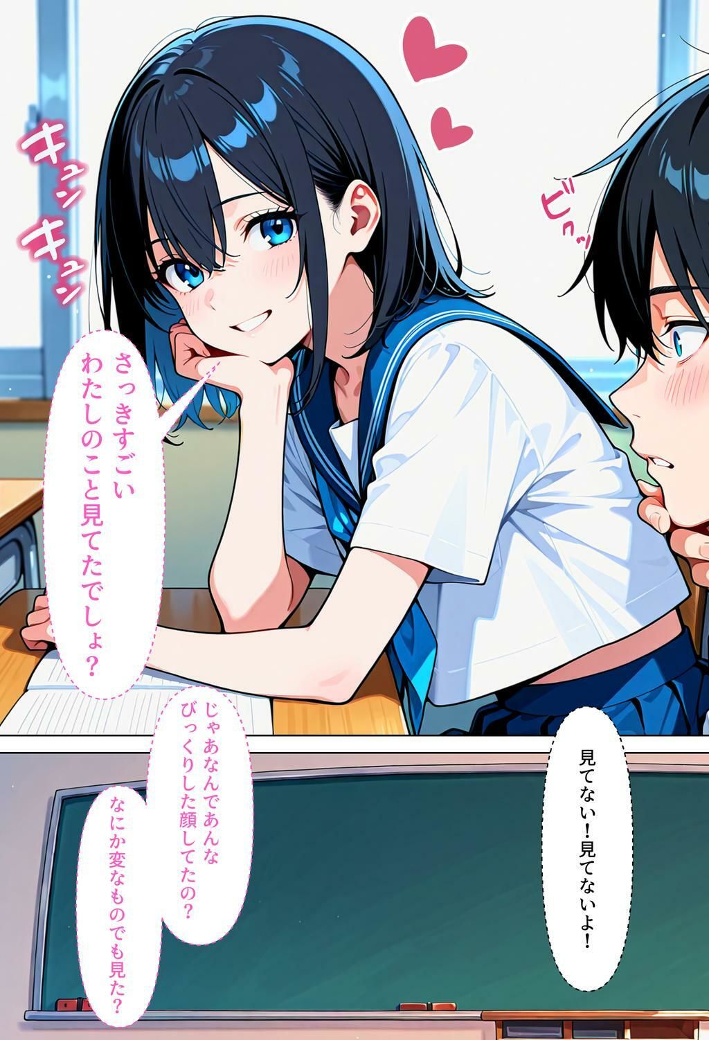 転校先の女の子が男の娘で、ち♂ち♂でお仕置きされた話 サンプル3ページ目