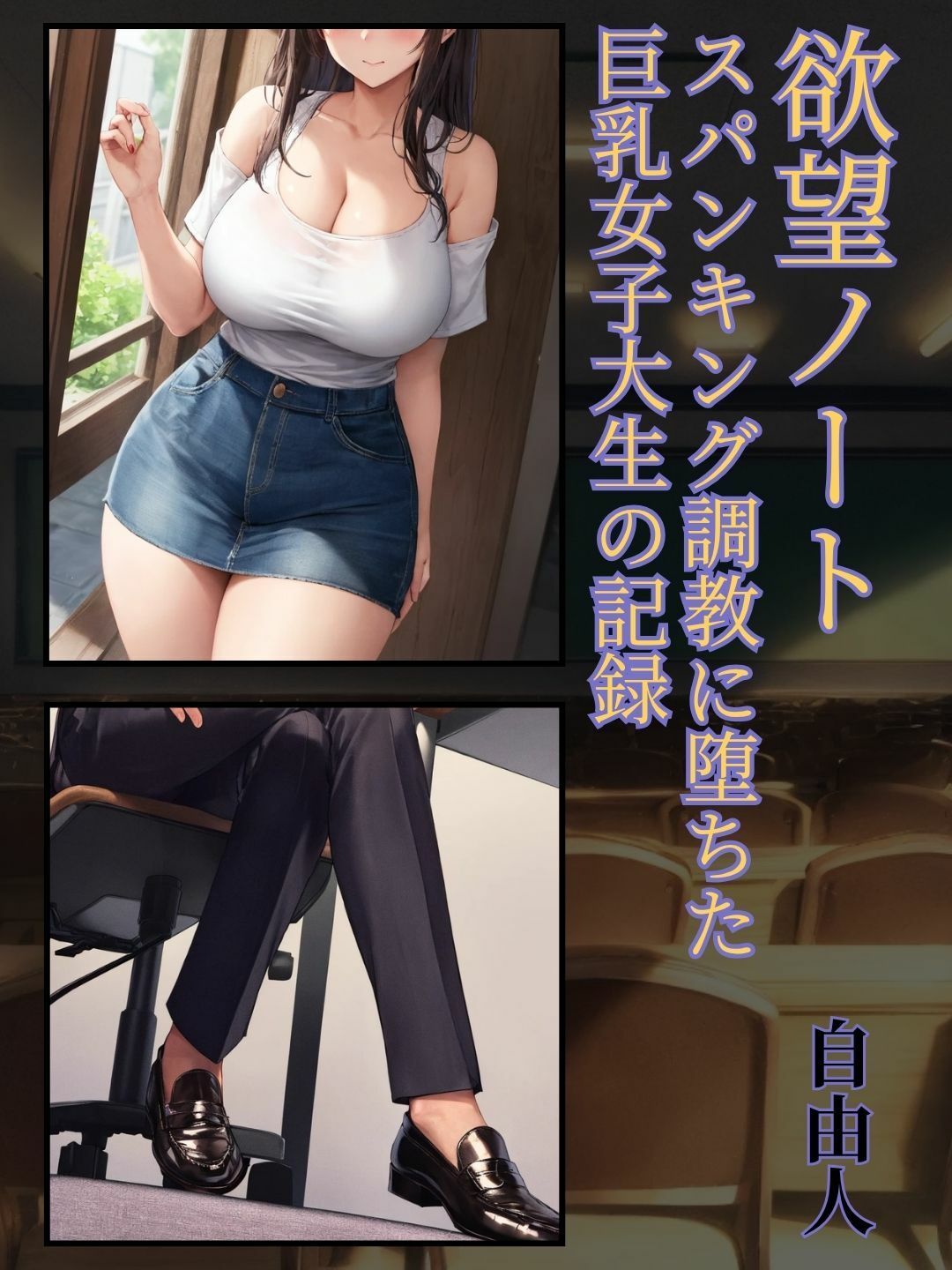 欲望ノート:スパンキング調教に堕ちた巨乳女子大生の記録［PC・印刷向け］ サンプル1ページ目