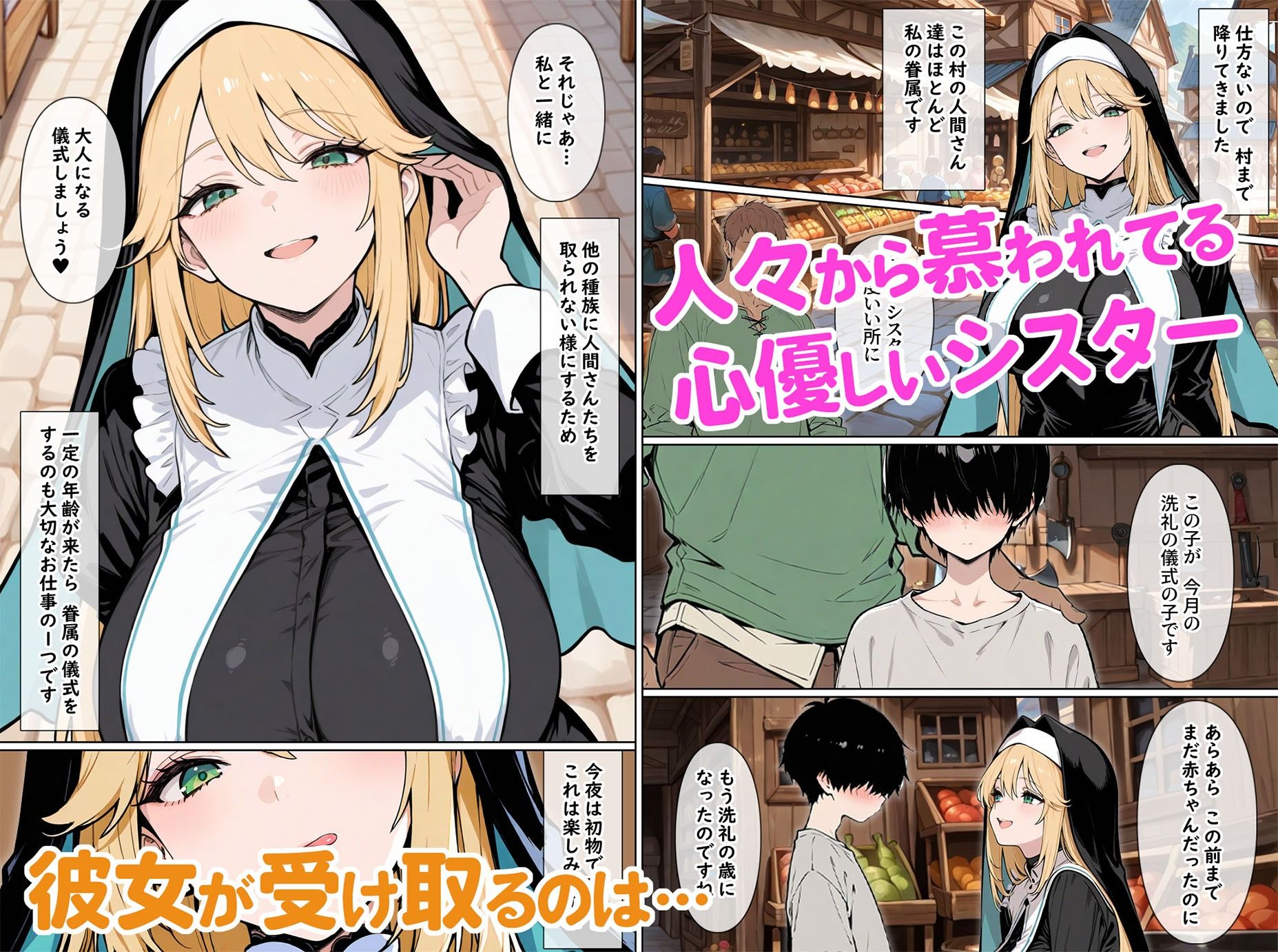 聖女系サキュバスの辺境性活 サンプル1ページ目