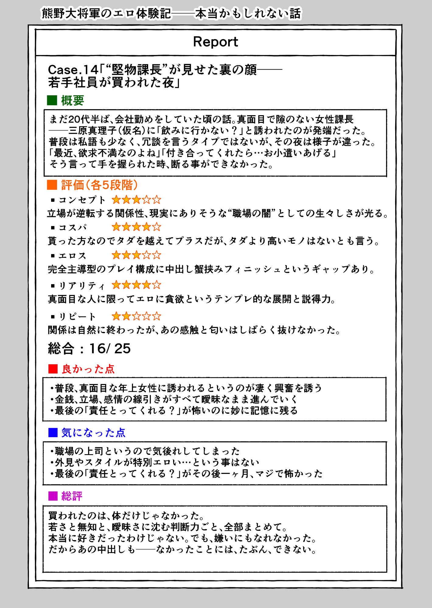 熊野大将軍のエロ体験記 本当かもしれない話2 サンプル7ページ目