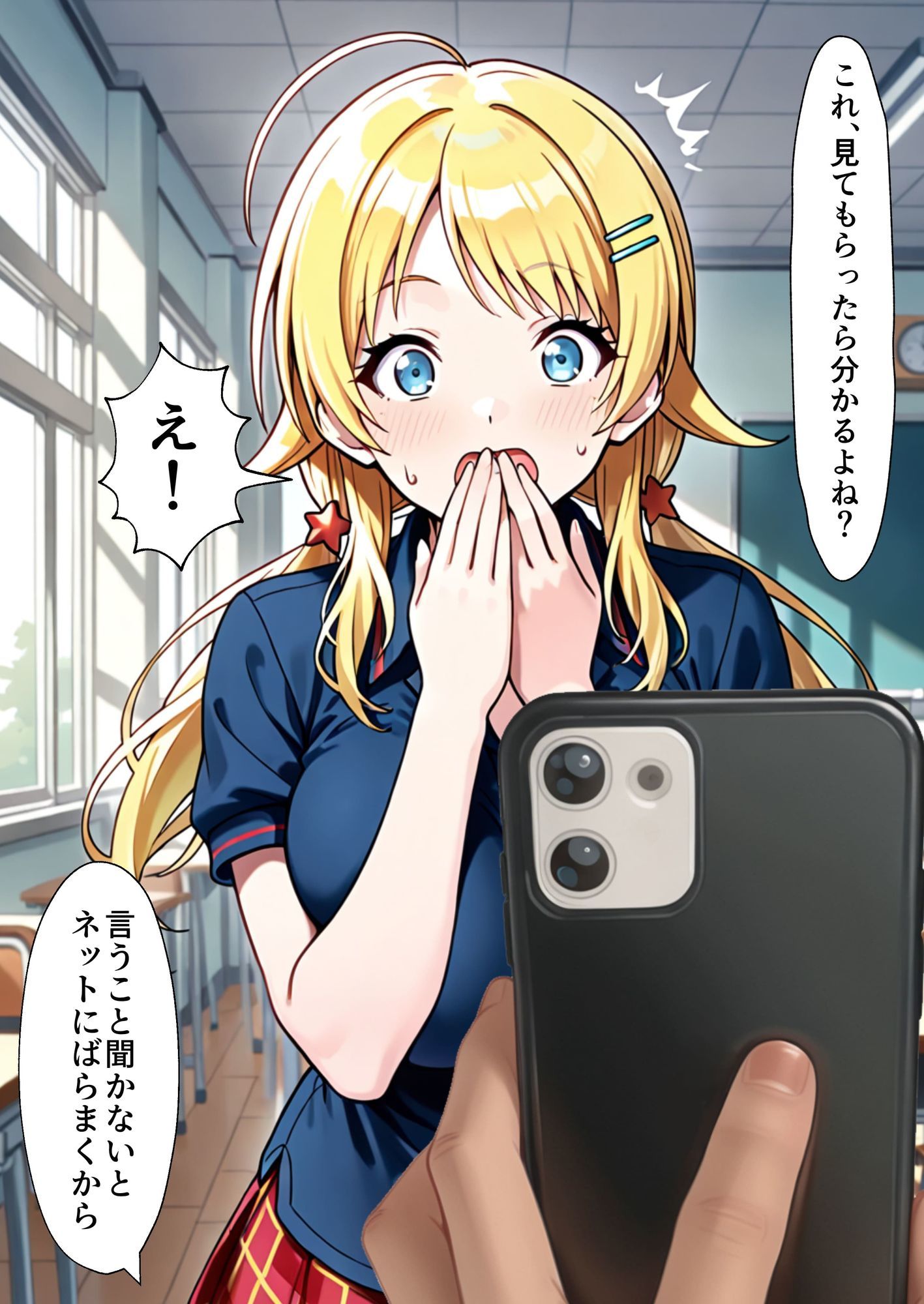 めぐるを盗撮写真で脅してパイズリしてもらう話 サンプル4ページ目