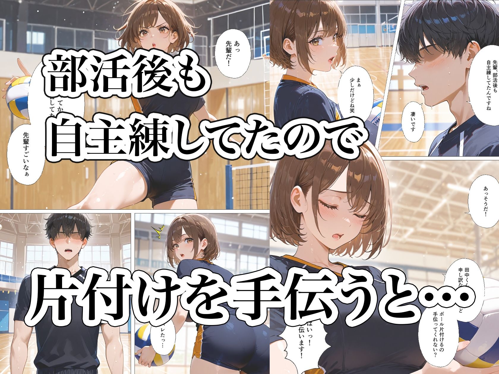 練習より激しい先輩との禁断レッスン サンプル2ページ目