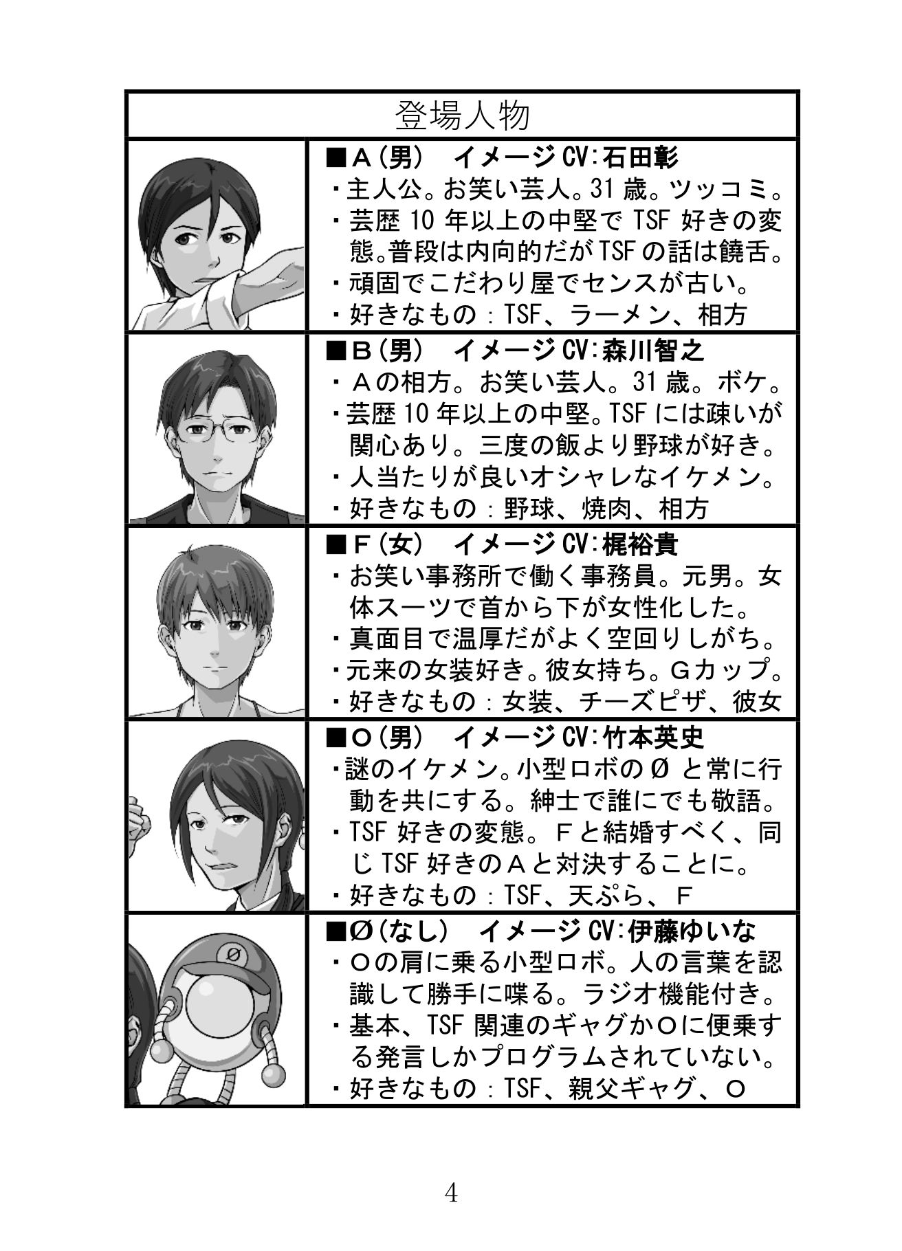 出張！TSF漫才 サンプル2ページ目