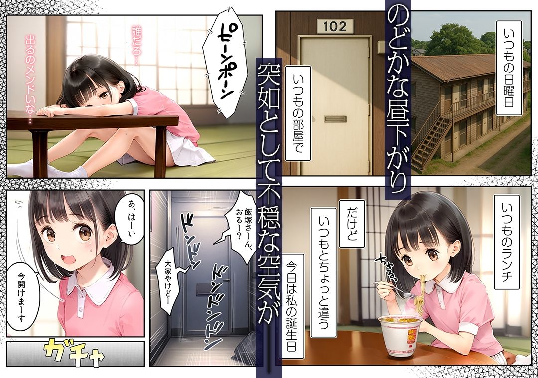 ■母子家庭アパート■連帯保証で処女喪失■102号室・飯塚めいちゃんの受難■ サンプル1ページ目