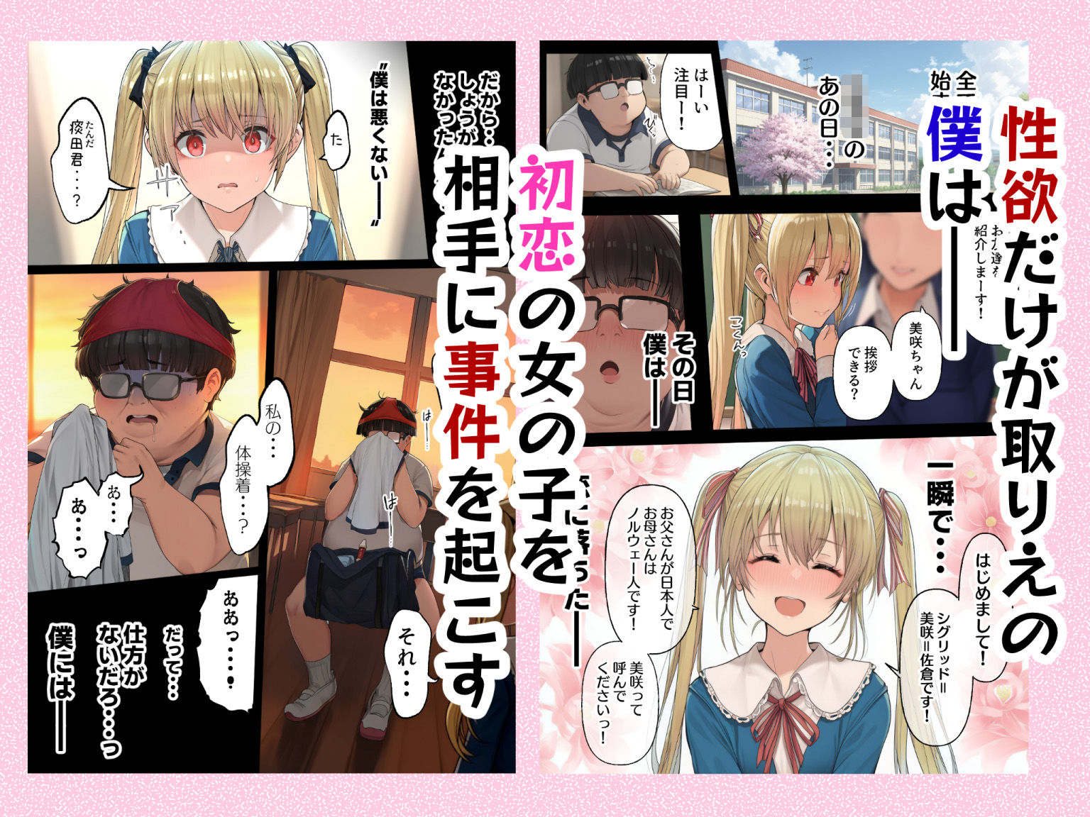 ダレニモミエナイ サンプル1ページ目