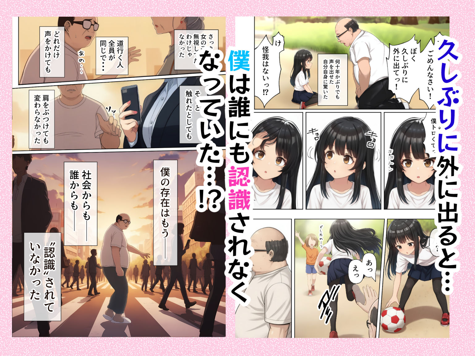 ダレニモミエナイ サンプル3ページ目
