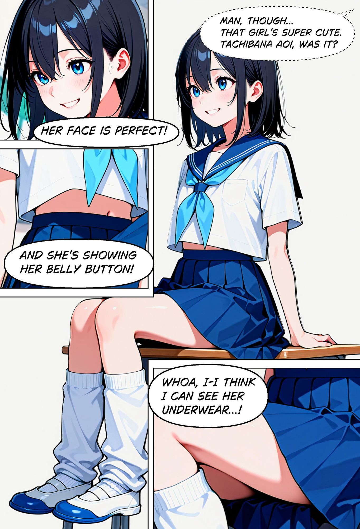 【ENGLISH】I TRANSFERRED SCHOOLS AND WAS PUNISHED BY A FEMBOY’S D♂CK サンプル1ページ目