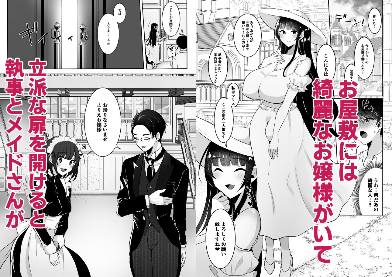 清楚なお嬢様だと思った？残念  我儘×ドSなふたなり痴女でした サンプル2ページ目