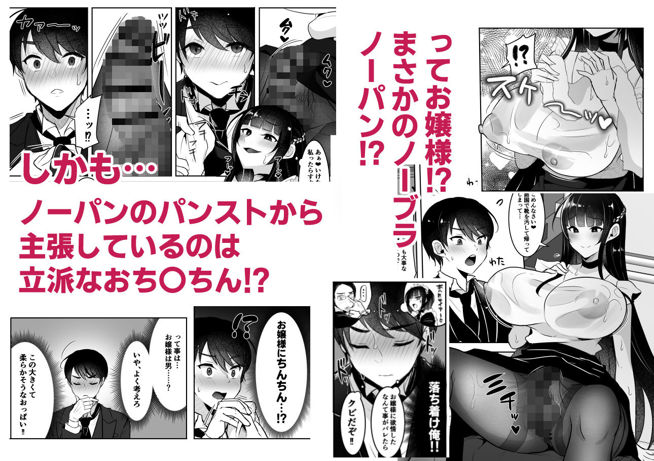 清楚なお嬢様だと思った？残念  我儘×ドSなふたなり痴女でした サンプル4ページ目