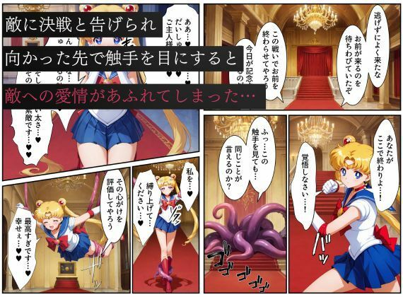 美少女戦士セーラー●ーン悪堕ち〜触手怪人に敗北し、闇堕ちさせられてしまう…〜 サンプル8ページ目