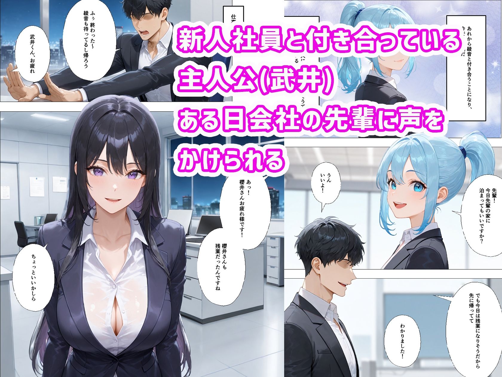 社内恋愛って甘すぎる 〜先輩社員編〜 サンプル2ページ目