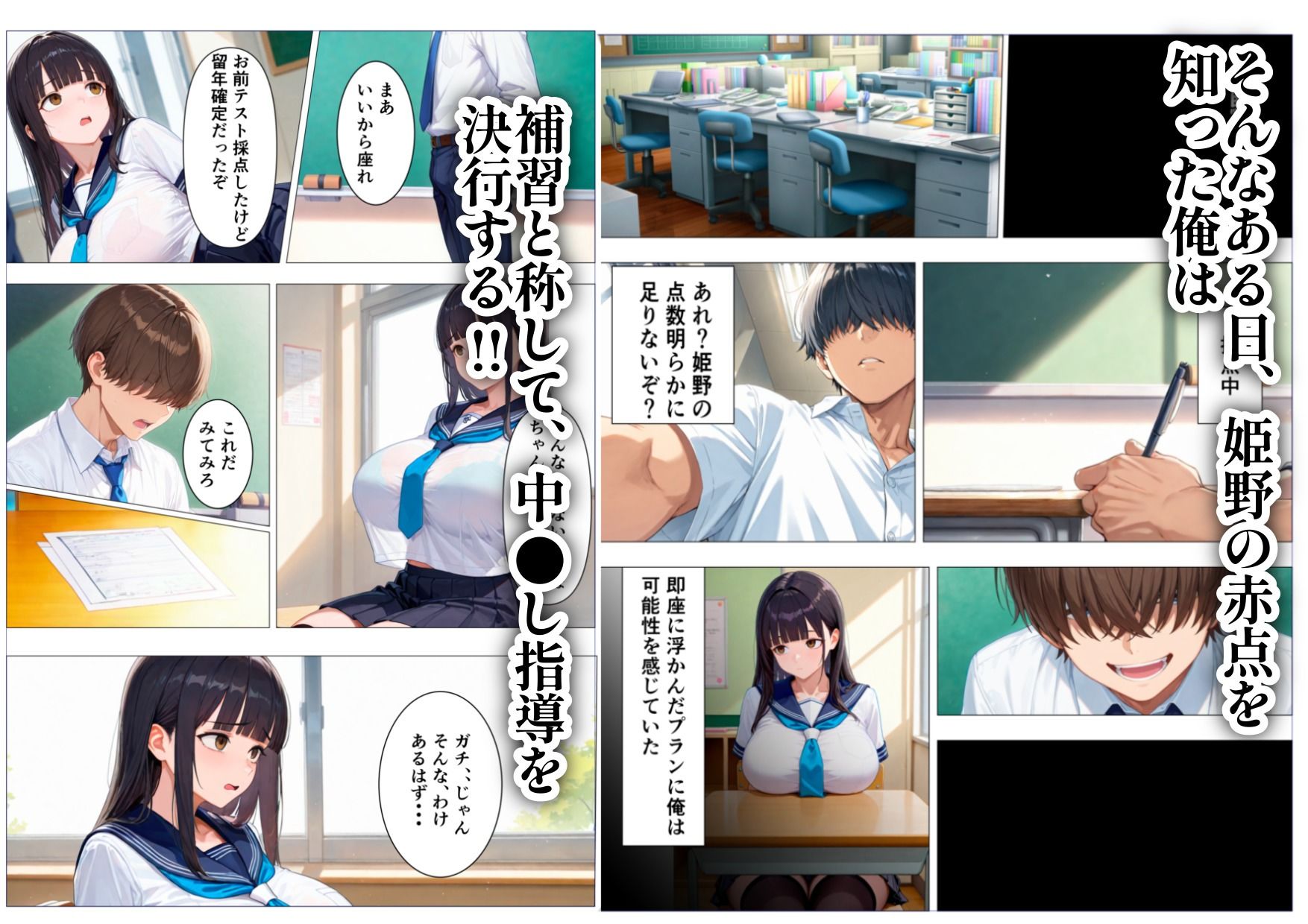 弱み握って生意気な女と濃厚セックス〜特別指導でオナホ化計画〜（おまけつき） サンプル2ページ目