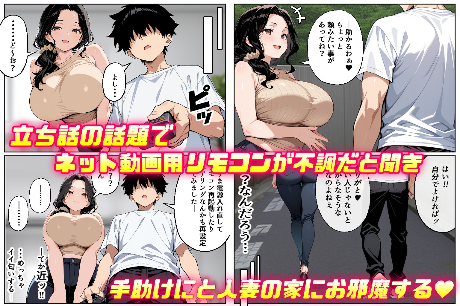 【沼らせ妻】距離感バグった人妻に沼らされる男の話 サンプル5ページ目