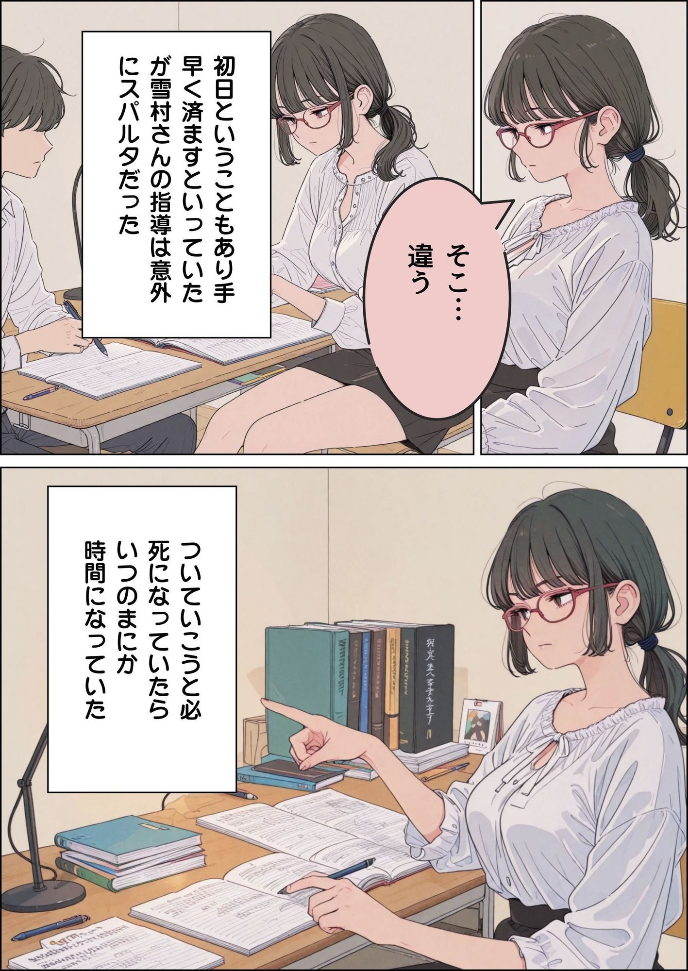 訳あって親戚の人妻に家庭教師してもらうことになった サンプル9ページ目