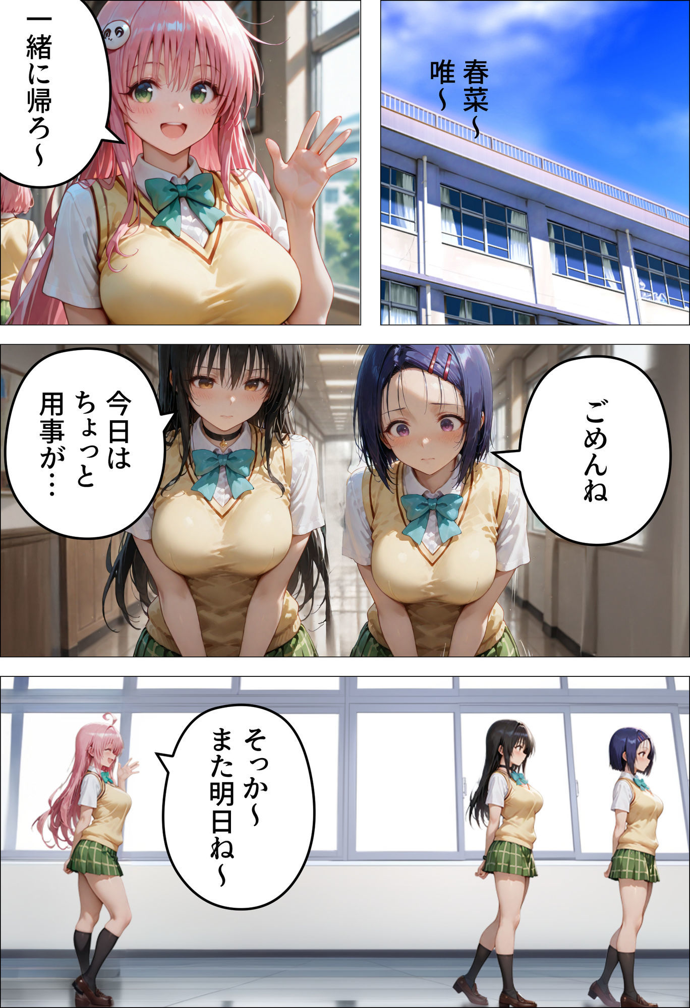 催●種付け学園 緊縛調教ボテ腹肉便器科へようこそ モ〇とラ〇編 サンプル6ページ目