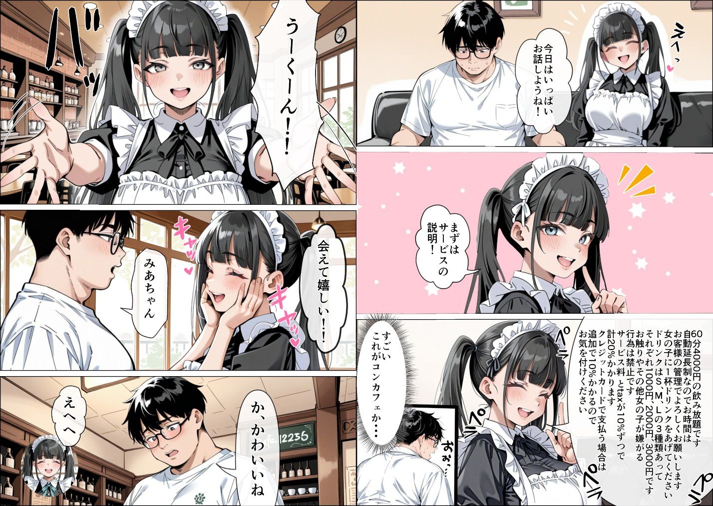 Ub●rの配達先で推しコンカフェ嬢が彼氏とヤってた話 サンプル8ページ目