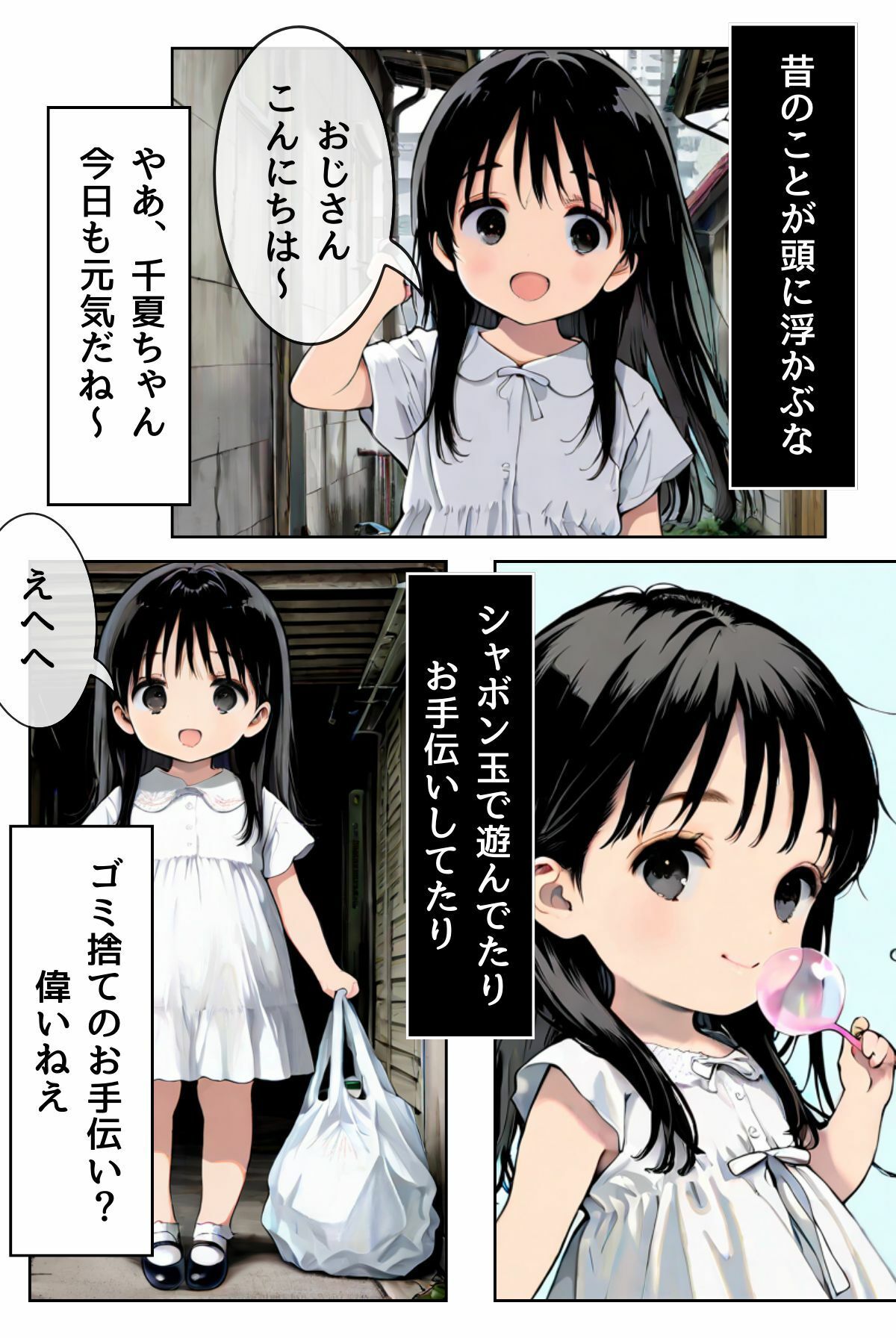 千夏ちゃんそのエッチなバイトはマズイって〜隣の家のお嬢さんがおっぱぶで働いてた件〜 サンプル2ページ目