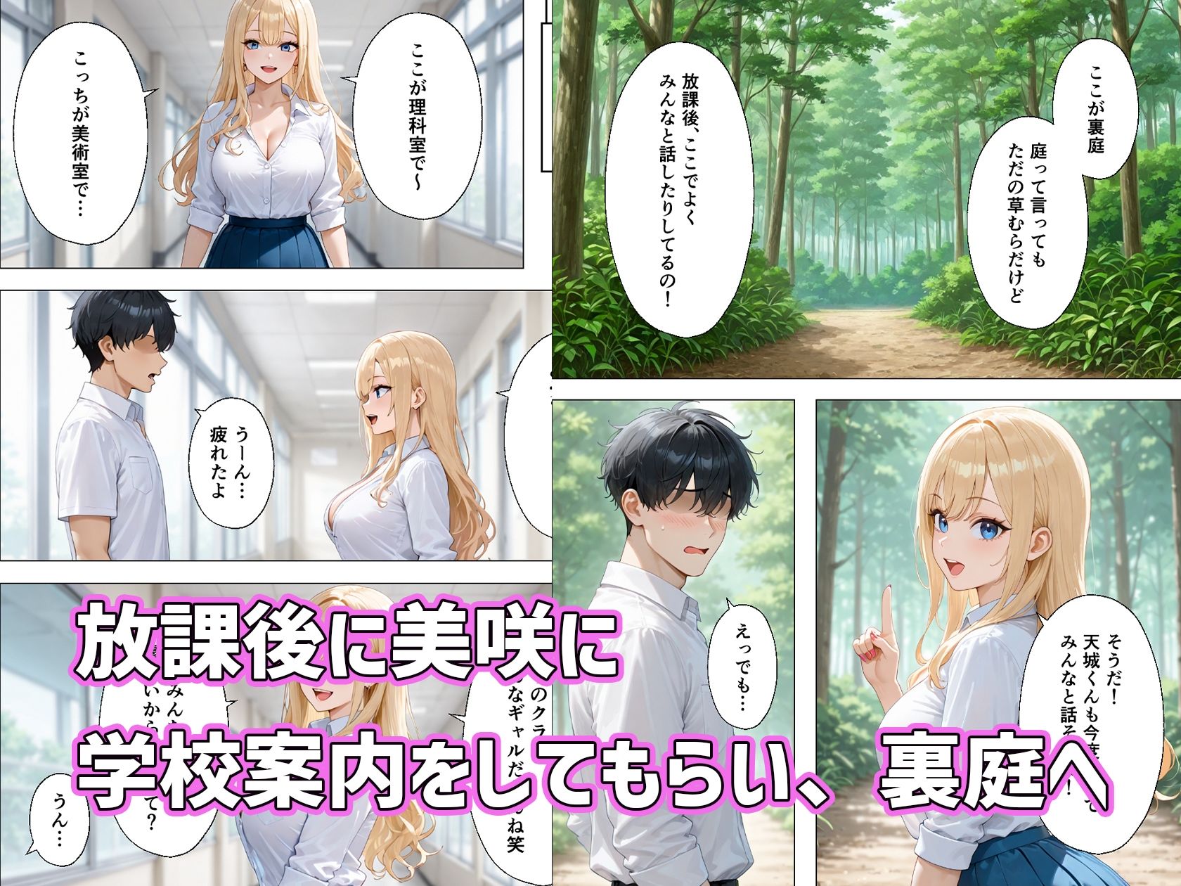 転校したらギャルしかいなかった話 サンプル3ページ目
