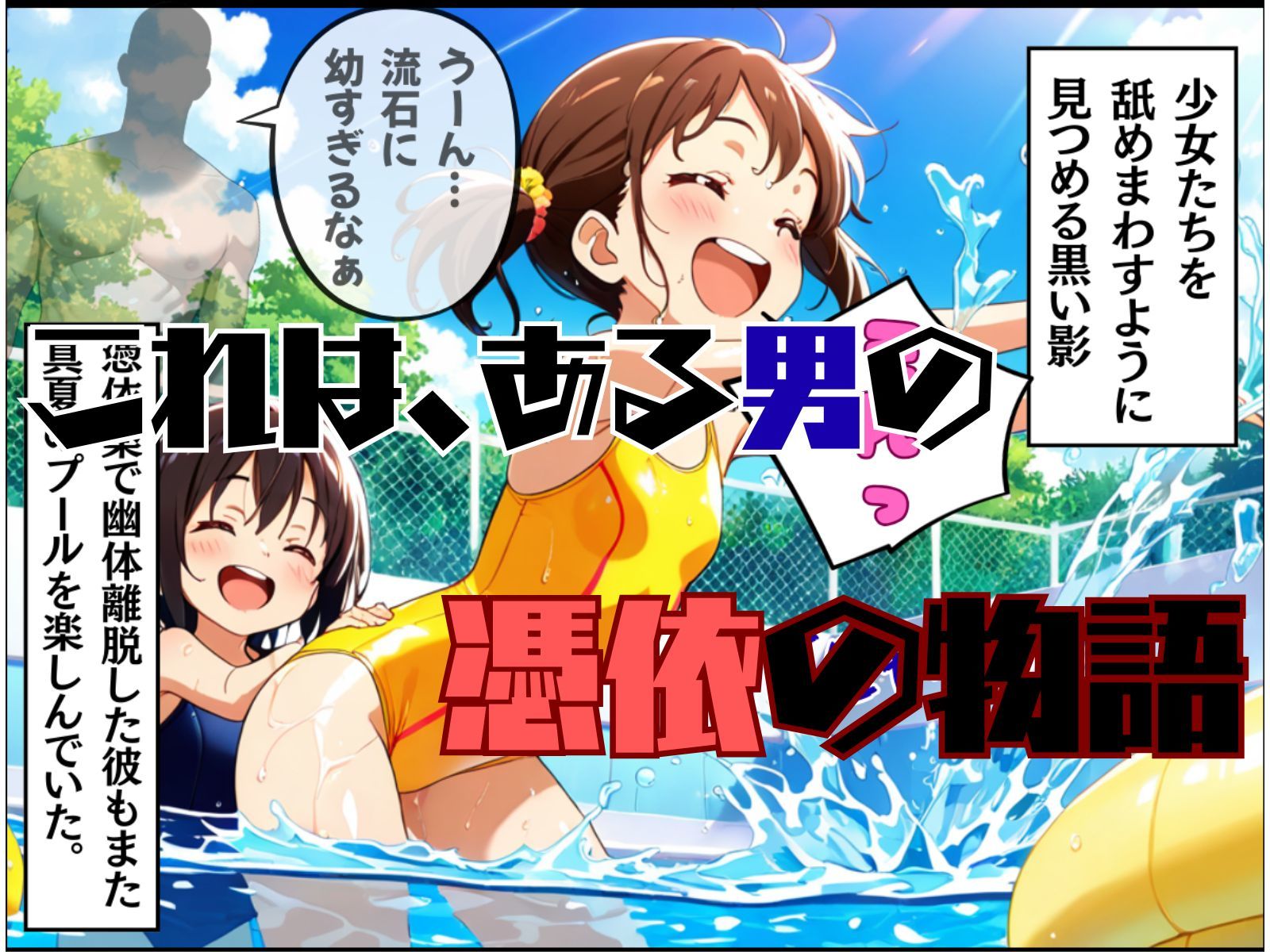 真夏のプールで・・・美女の体は俺のもの サンプル1ページ目