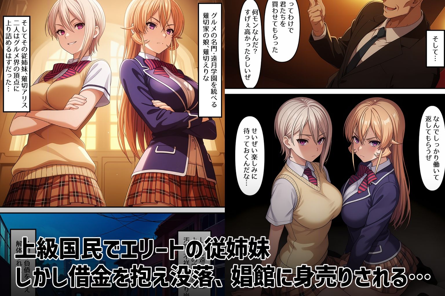 上級国民従姉妹没落記 サンプル1ページ目