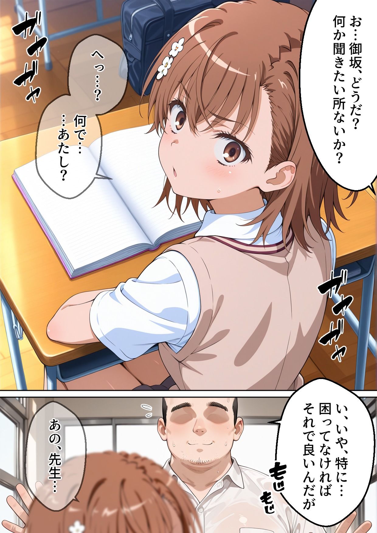 【前編】学園〇眠ヒロインズ  とある科学の超〇磁砲  御坂美琴編 サンプル7ページ目