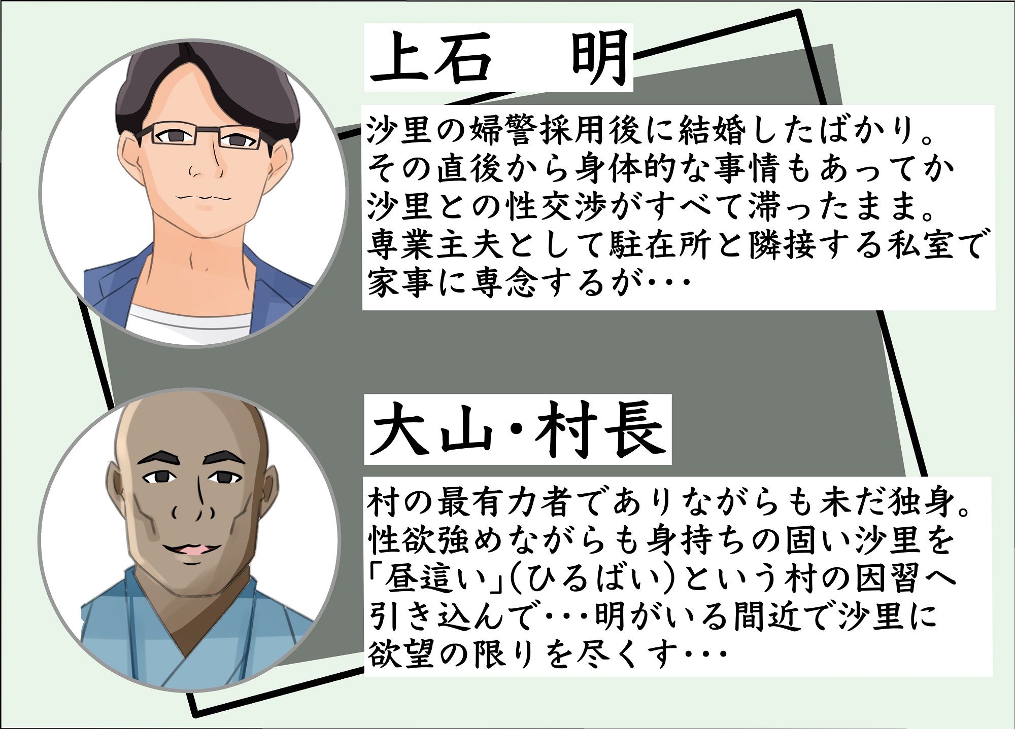 新妻の駐在婦警が俺の家事する私室の隣でいつの間にか寝取られていた話 サンプル2ページ目