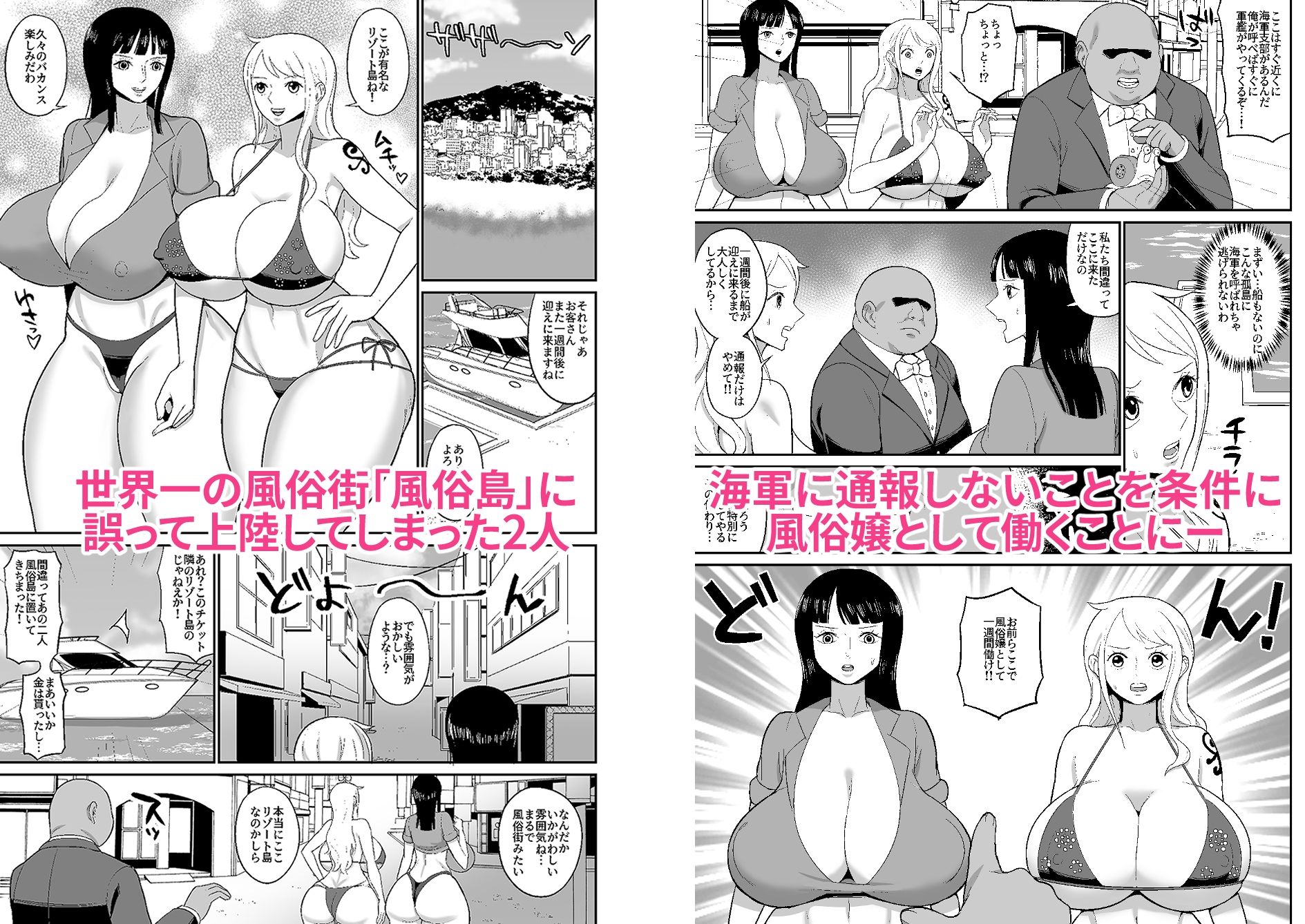 一億ベリー稼ぐまで出られない風俗島 サンプル1ページ目