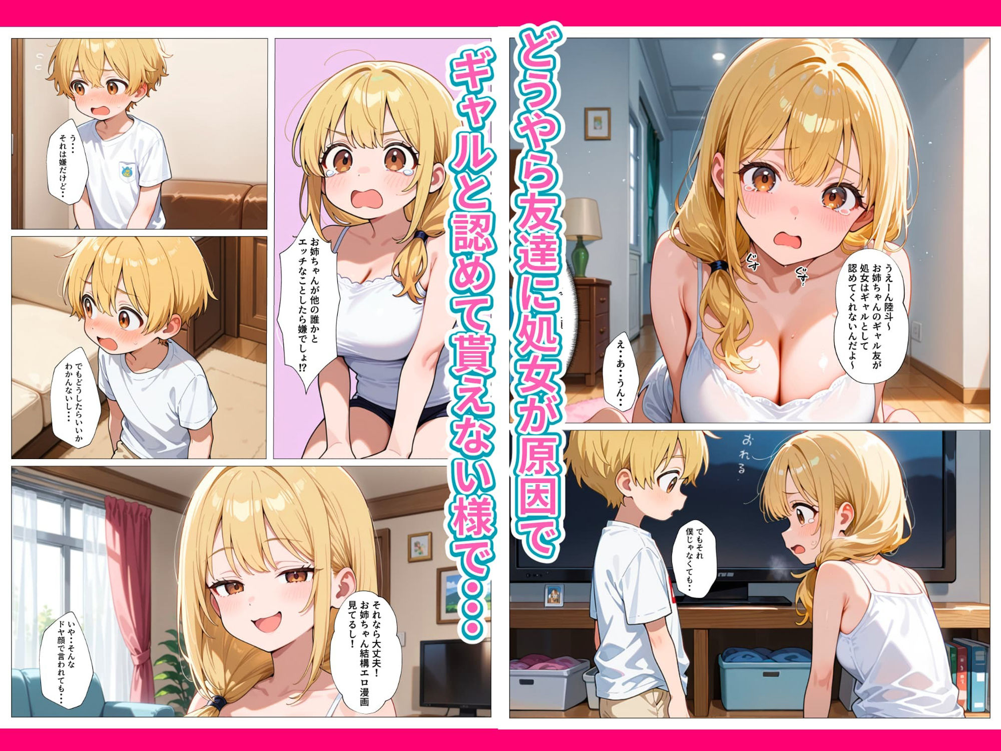 処女のままじゃギャル失格！弟チンポでギャルデビュー目指すお姉ちゃん サンプル3ページ目
