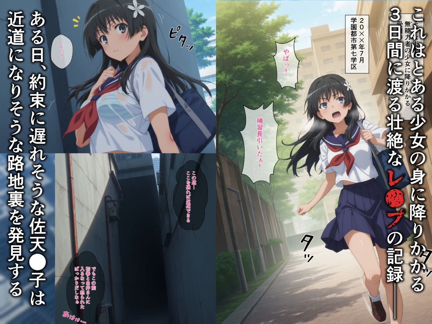 とある少女の凌●記録〜佐天●子誘拐編〜 サンプル1ページ目