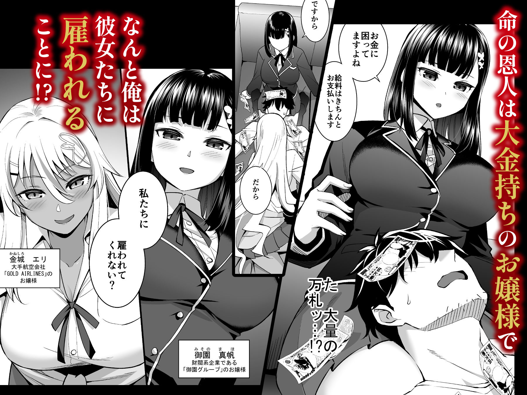 ビッチお嬢様の雇われペット〜無職の俺がセフレ契約する話〜 サンプル3ページ目