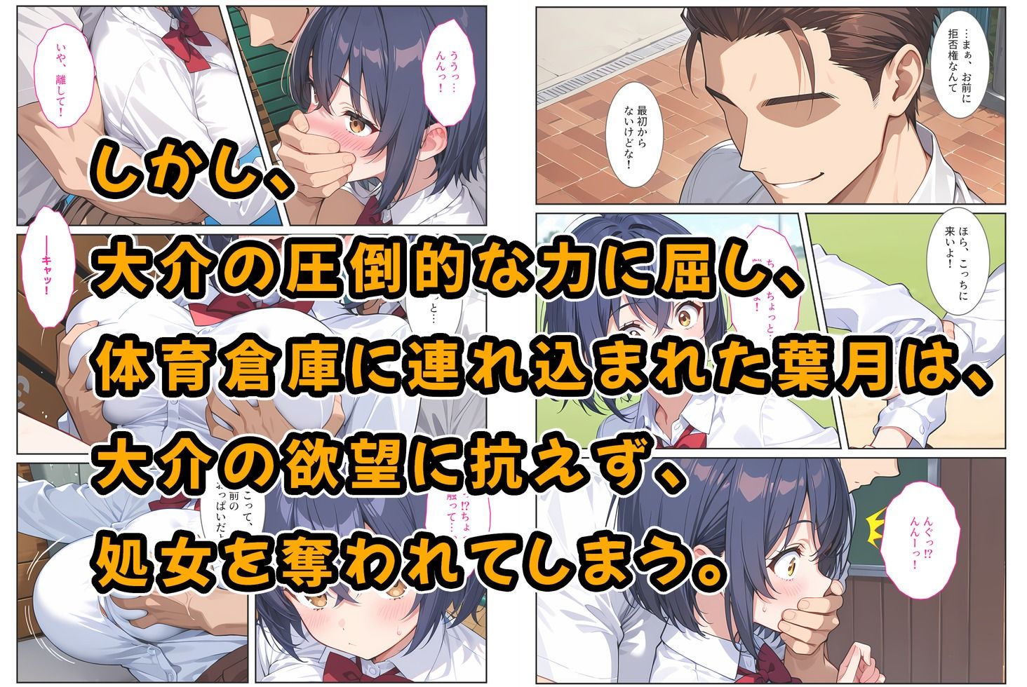 僕の爆乳彼女が絶倫ヤンキーに寝取られて性玩具にされる話 サンプル4ページ目