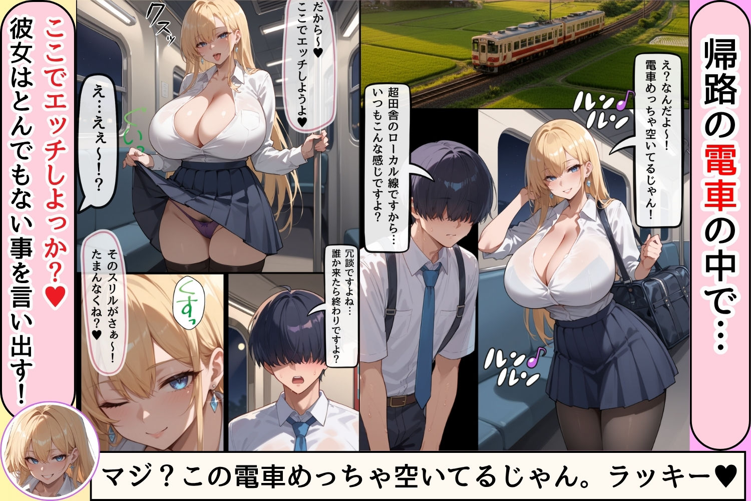 女子校生彼氏持ちのビッチ達がボクのチ○コで遊んだ結果 もう僕以外では満足出来なくなった件 サード サンプル7ページ目