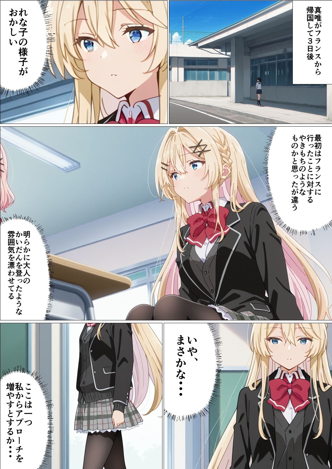 わたしがチンポを挿入できるわけないじゃん、ムリムリ！2 サンプル1ページ目