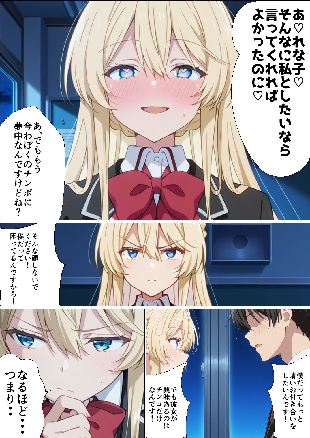 わたしがチンポを挿入できるわけないじゃん、ムリムリ！2 サンプル9ページ目