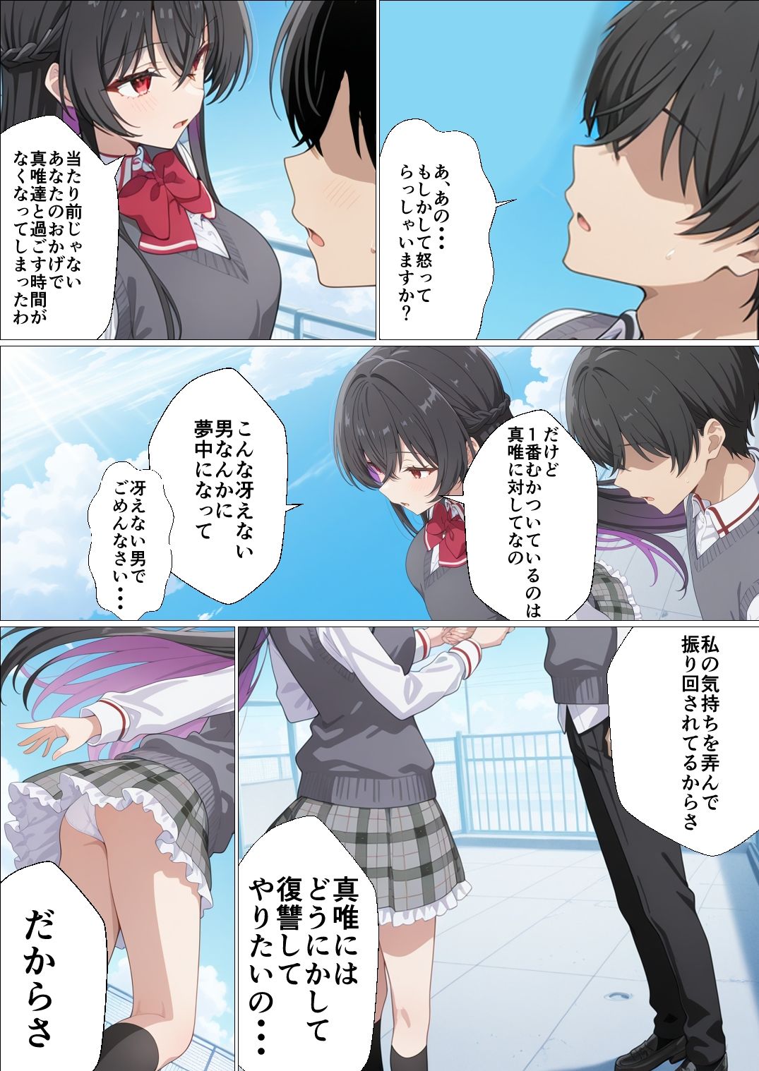 わたしがチンポを挿入できるわけないじゃん、ムリムリ！4 サンプル2ページ目