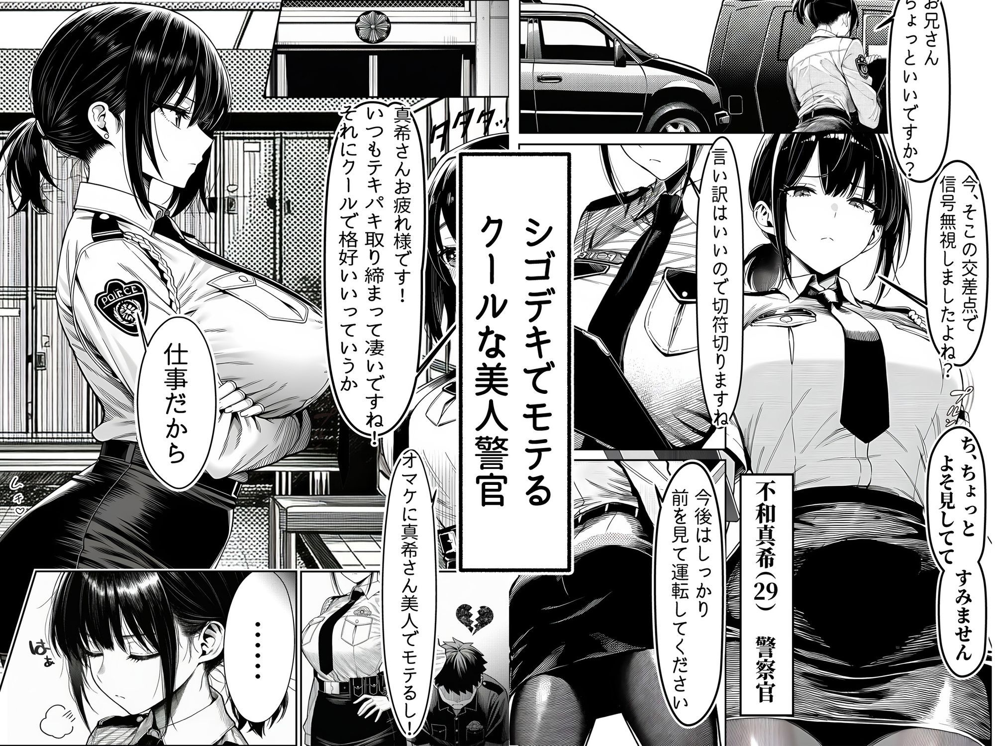 女性警察官（29歳）が、チンピラのチンポに逆取り調べをされて サンプル1ページ目