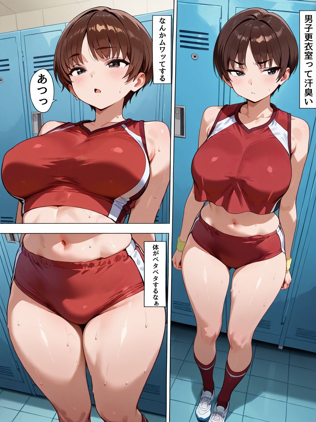 強気な陸上部女子が生中出しで子宮開発されて堕ちる汗だくエッチ サンプル3ページ目
