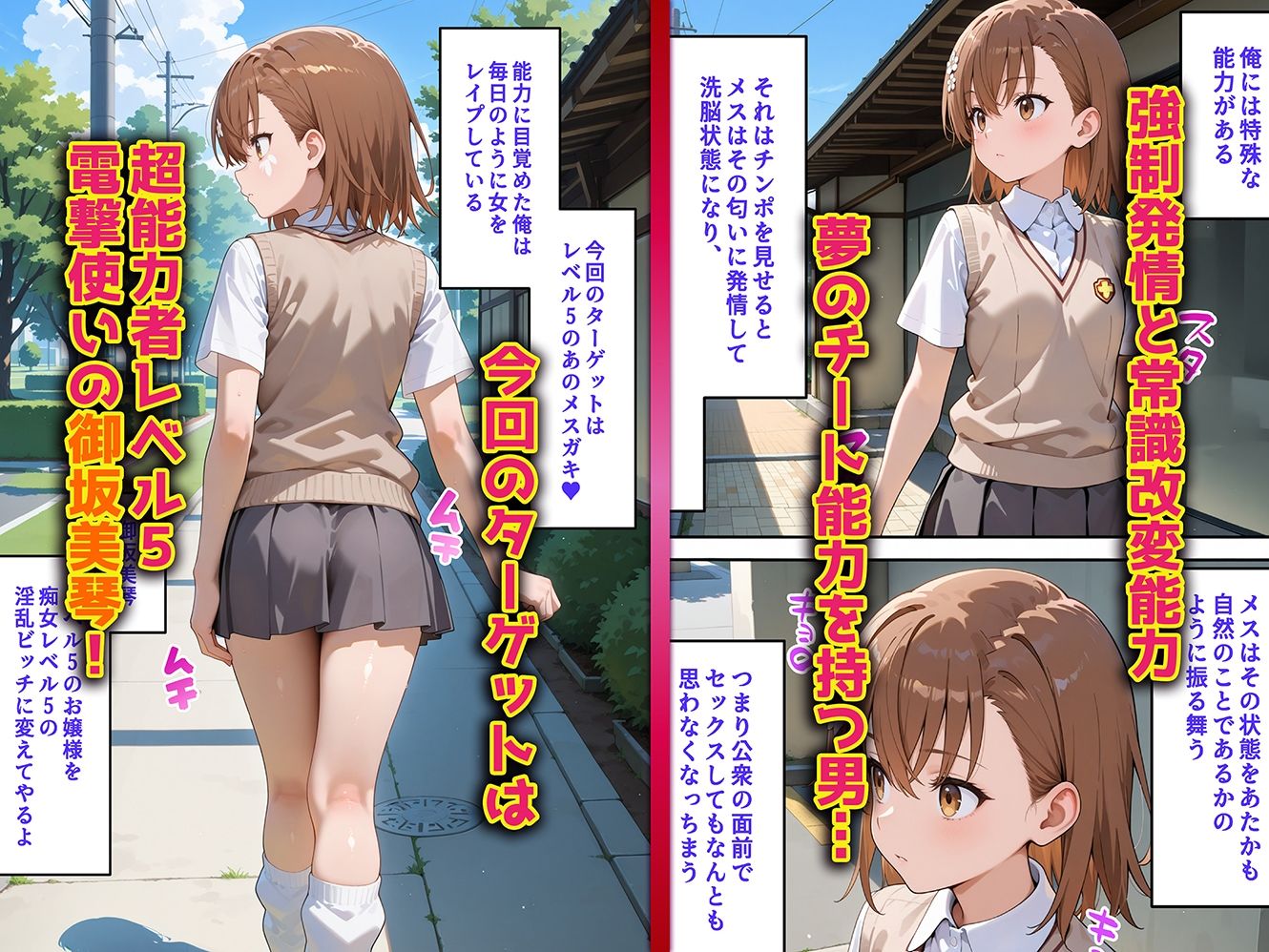 母娘姦  御坂親子編 サンプル1ページ目