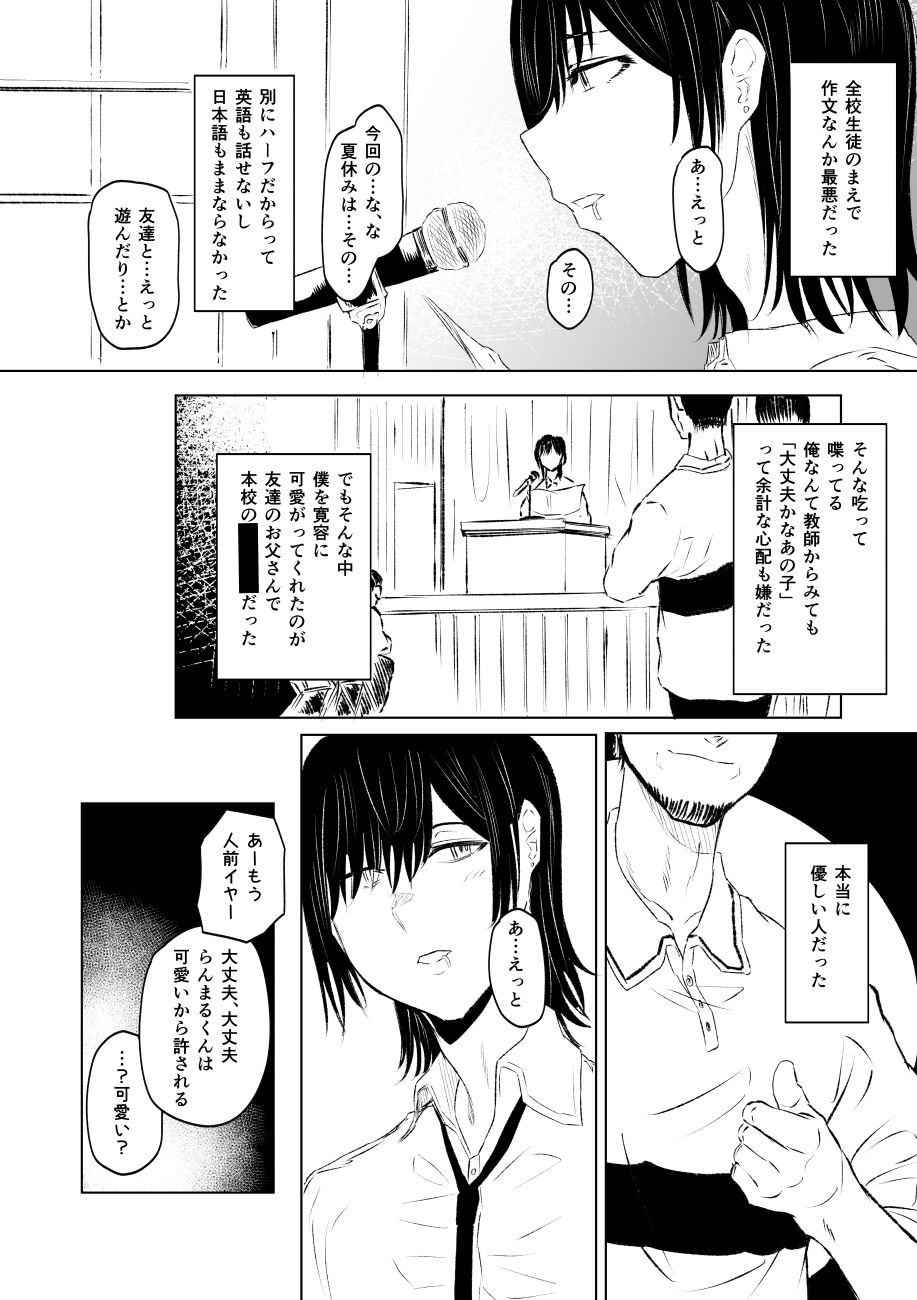 実録！マゾ男子学生らんまるちゃん サンプル1ページ目