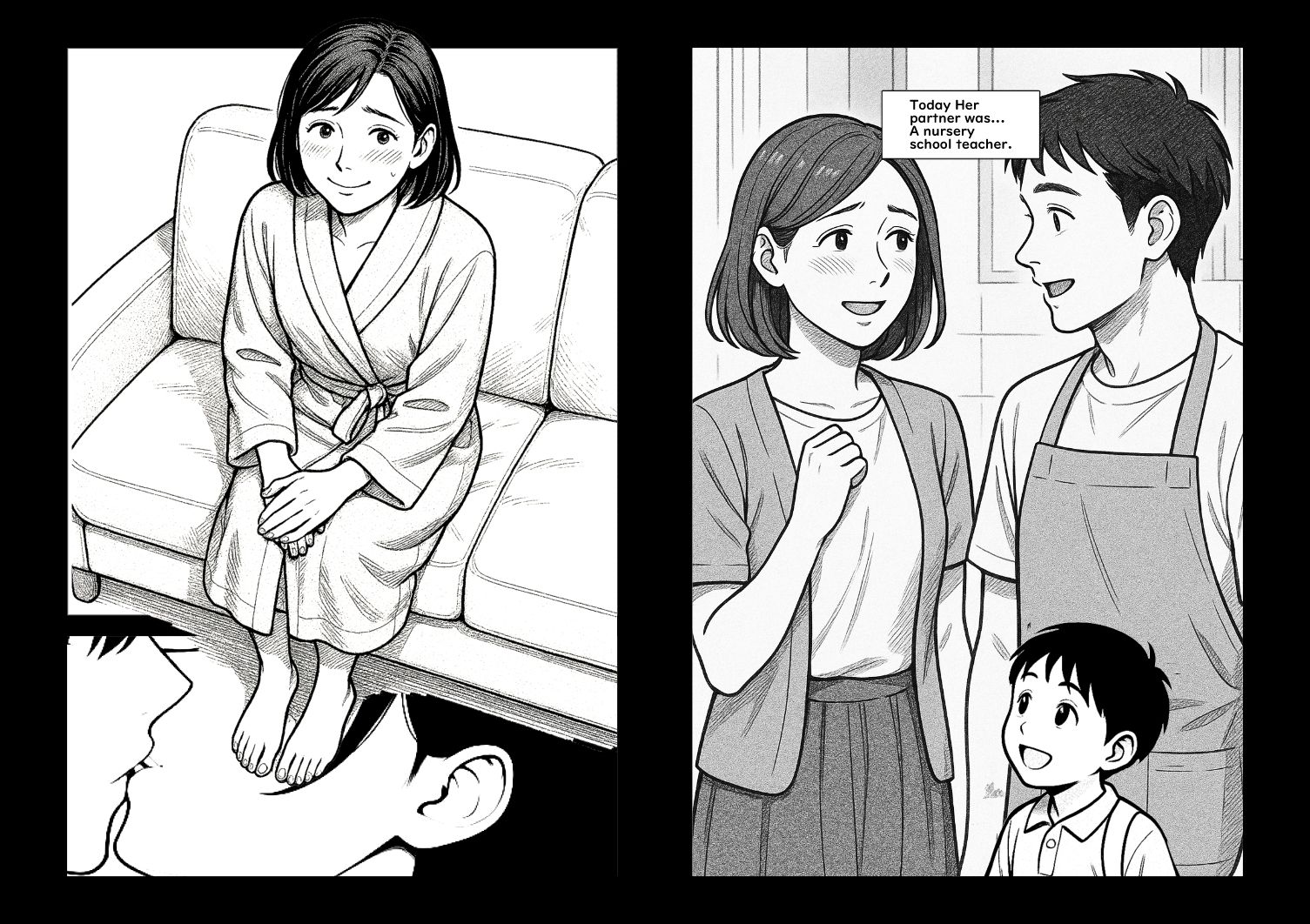 【AI作品】ママチャリの人妻 サンプル2ページ目