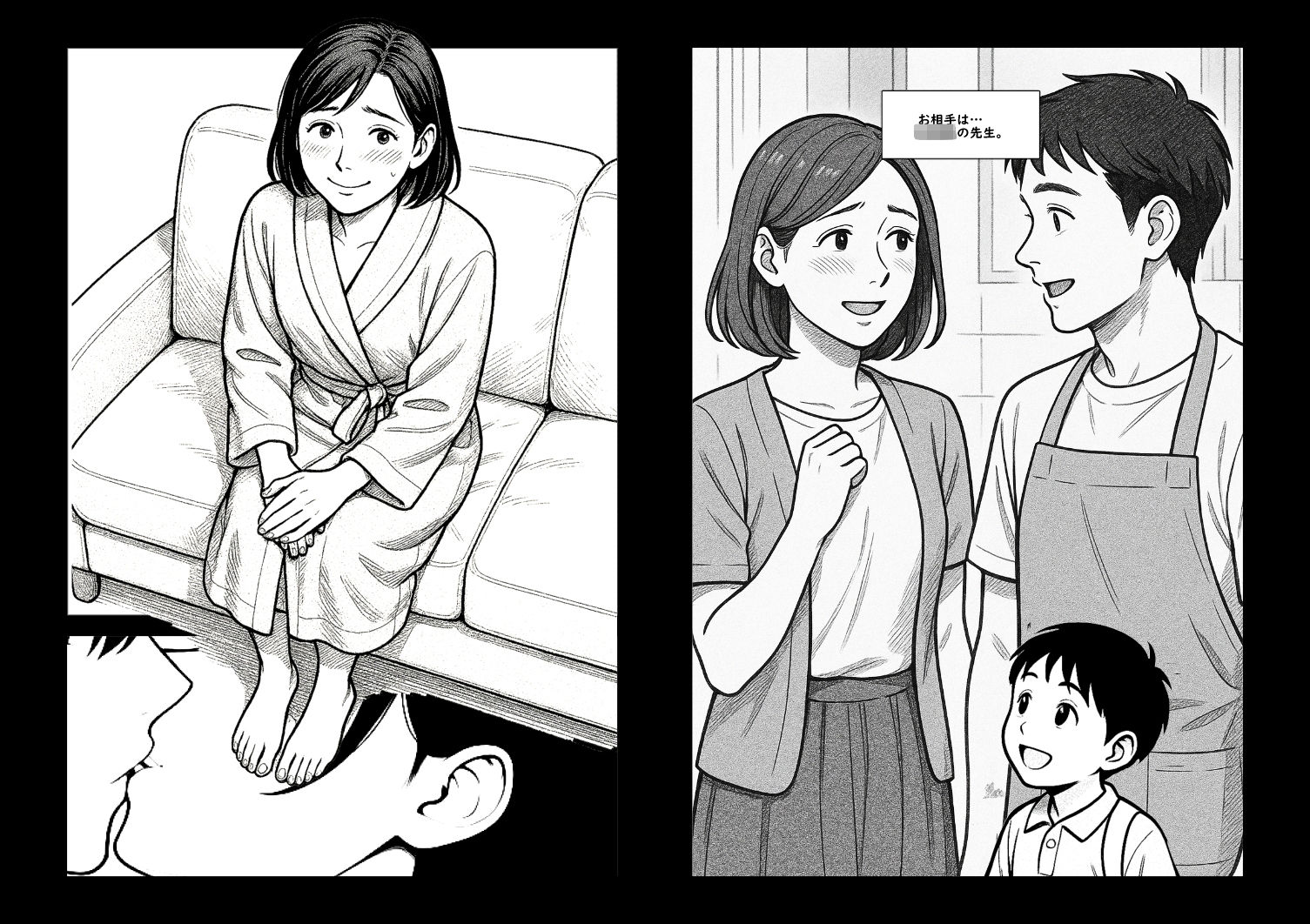 【AI作品】ママチャリの人妻 サンプル5ページ目