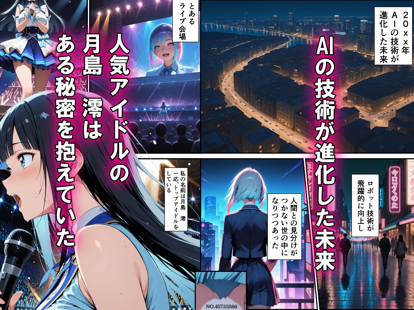 人気アイドルがアンドロイドに調教される話 サンプル1ページ目