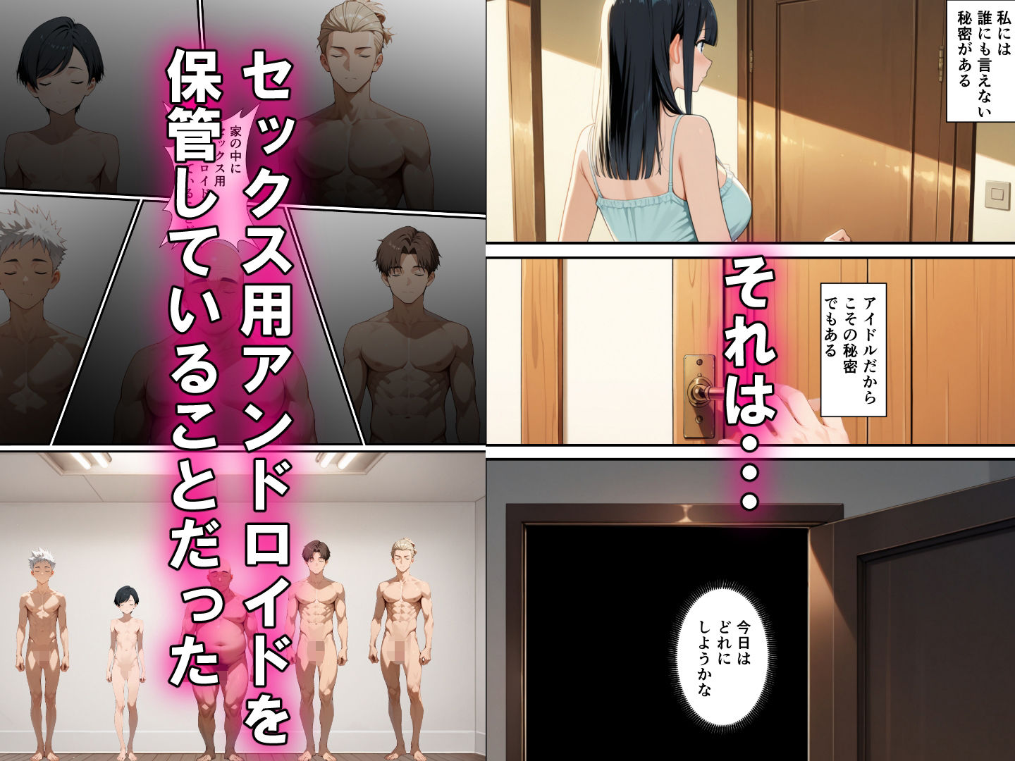 人気アイドルがアンドロイドに調教される話 サンプル2ページ目