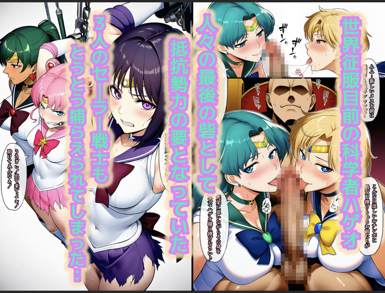 アヘ顔戦士セーラーgirl’s 総集編 サンプル2ページ目