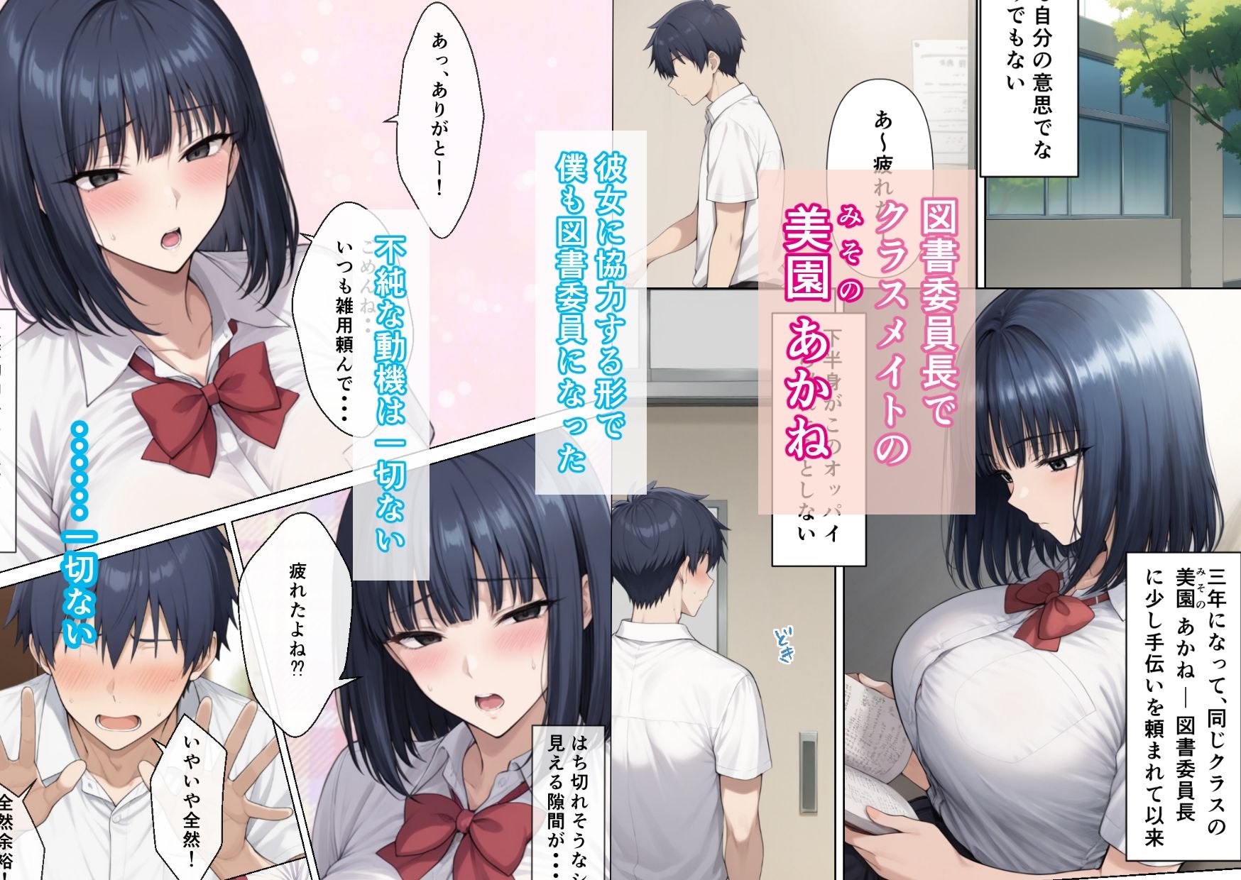 クラスの巨乳図書委員長はお義姉ちゃん サンプル1ページ目