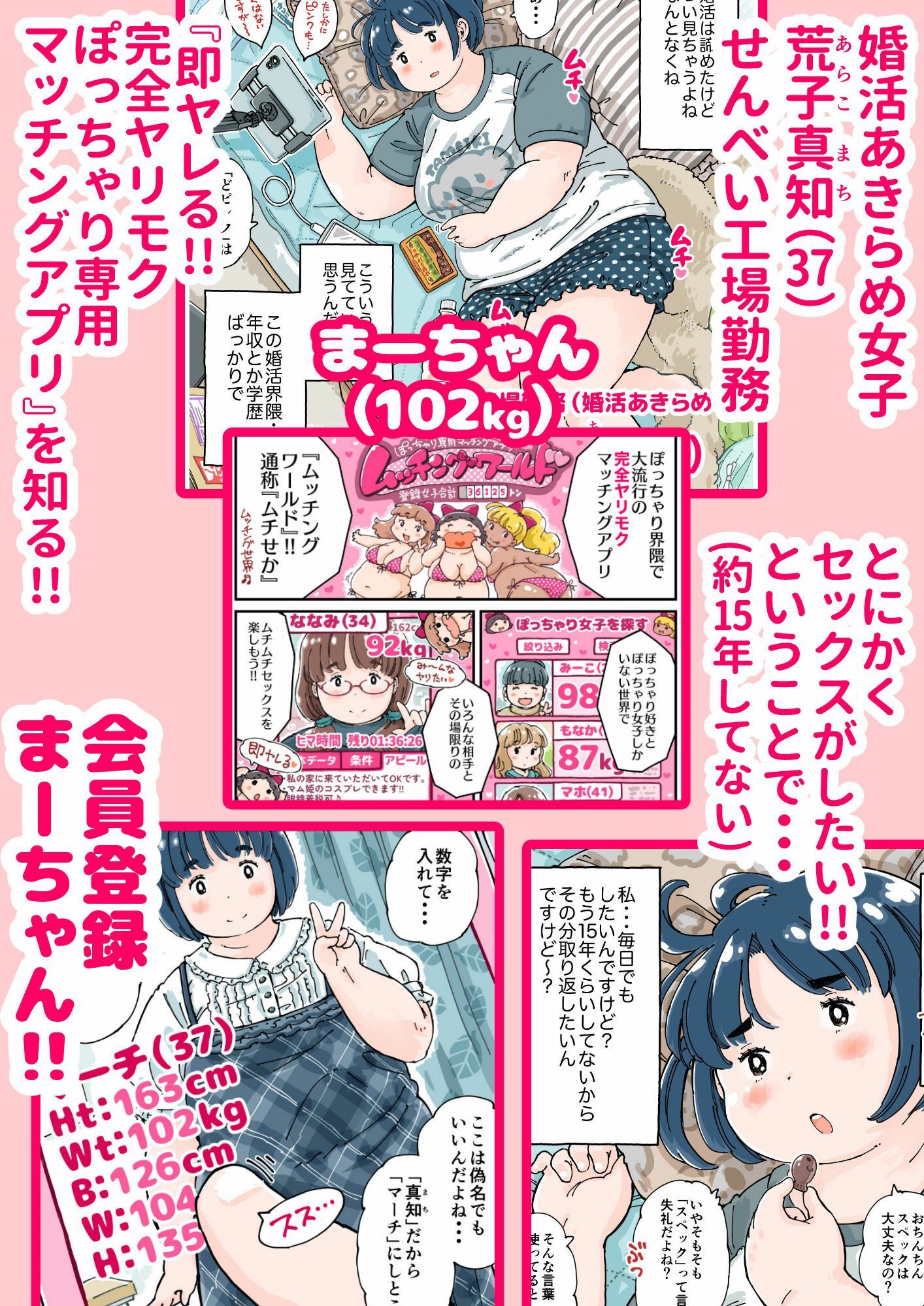 どピンクまーちゃん サンプル2ページ目