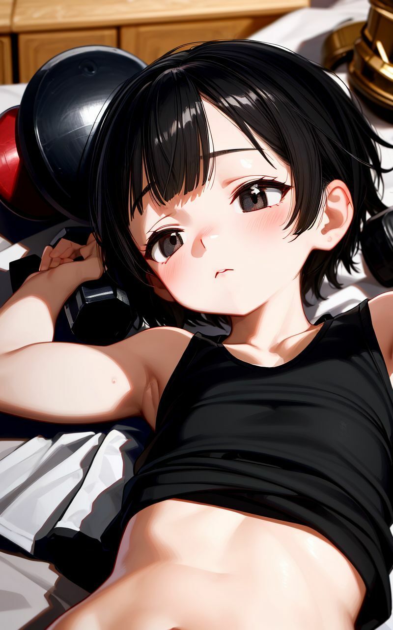 ジムで出会ったボーイッシュな女の子と生ハメトレーニング サンプル4ページ目