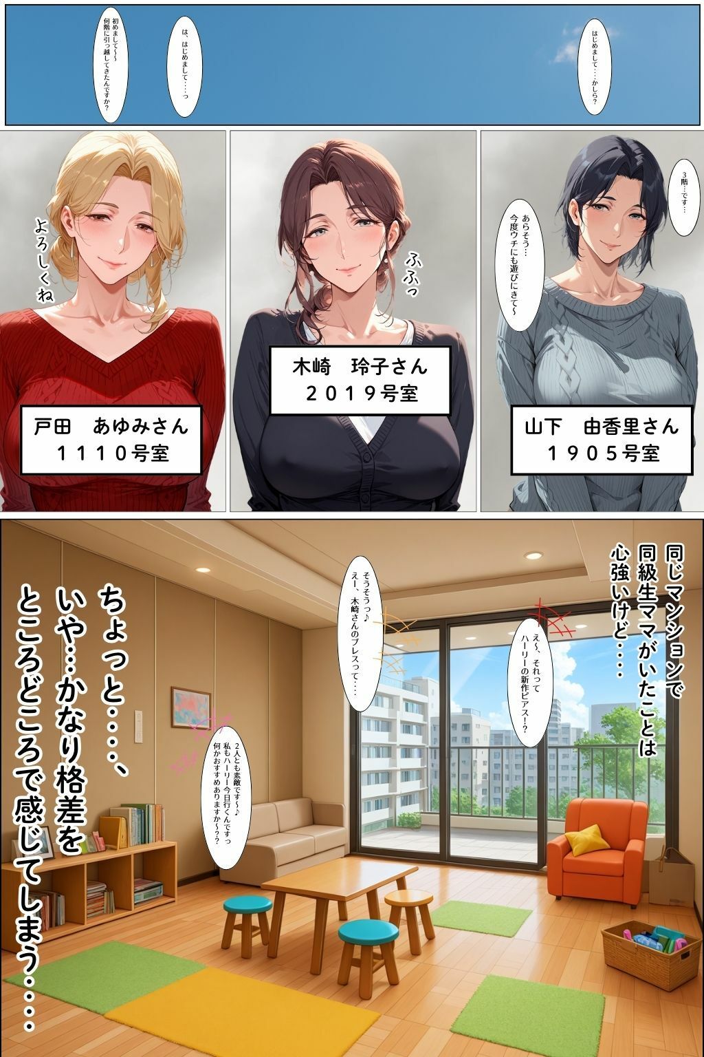 タワマン界隈 低階層主婦は高階層男に買われる。 サンプル8ページ目