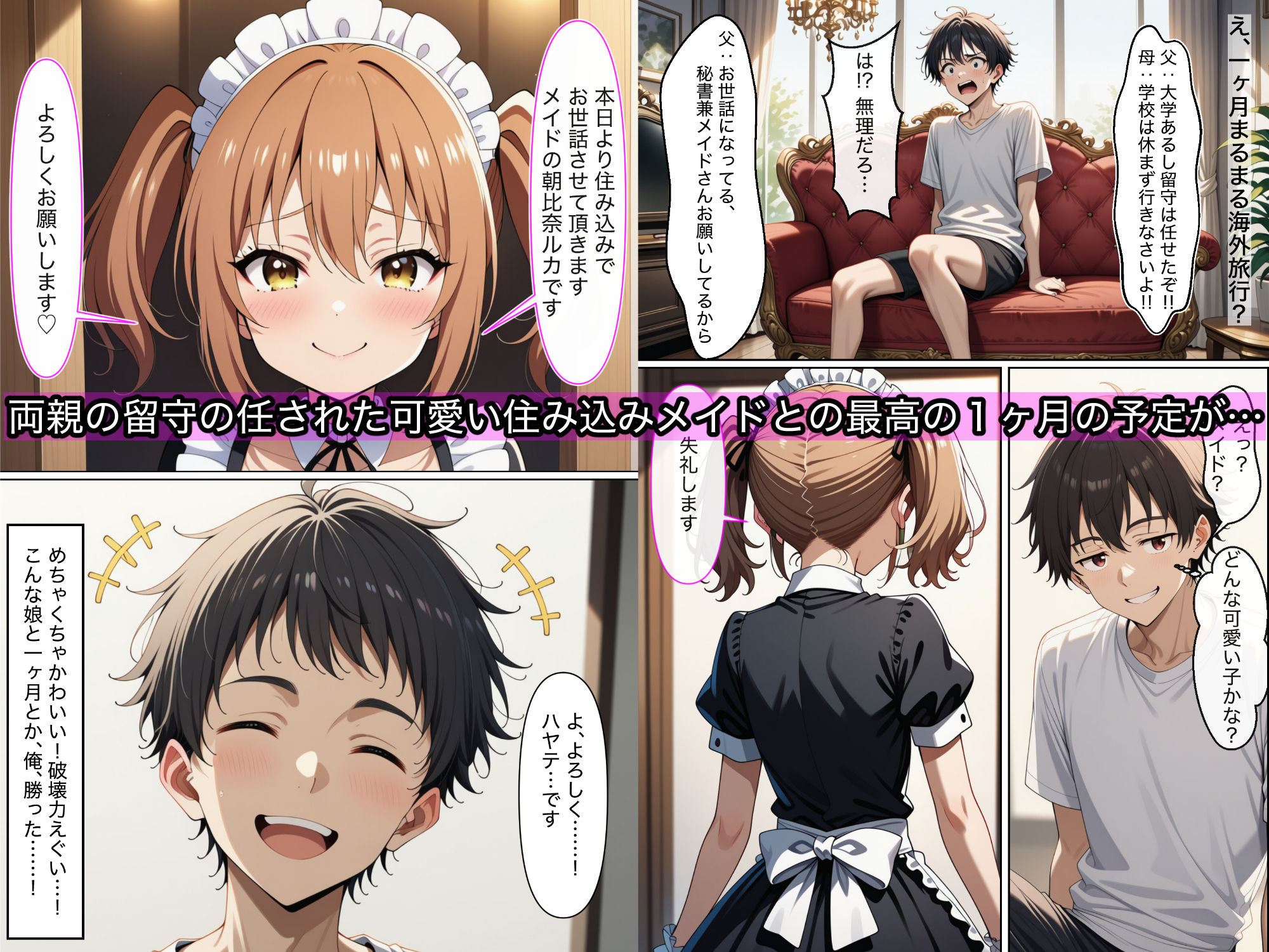 小悪魔メイドは男の娘 サンプル1ページ目