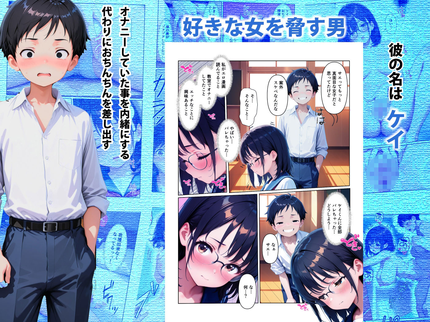地味女子が放課後でオナっていたら同級生に見られた件 サンプル2ページ目